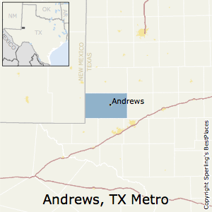 Andrews,Texas Metro Area Map