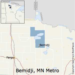 Bemidji,Minnesota Metro Area Map