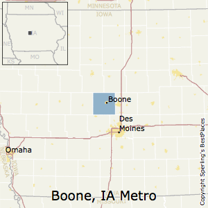 Boone,Iowa Metro Area Map