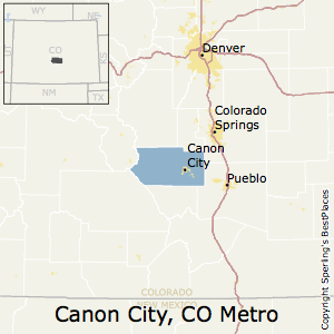 Cañon_City,Colorado Metro Area Map