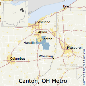 Canton-Massillon,Ohio Metro Area Map