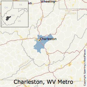 Charleston,West Virginia Metro Area Map