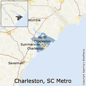 Charleston-North_Charleston,South Carolina Metro Area Map