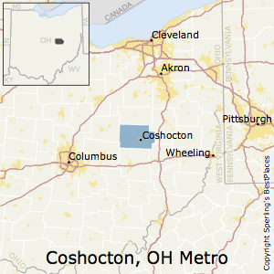 Coshocton,Ohio Metro Area Map