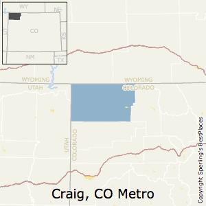 Craig,Colorado Metro Area Map