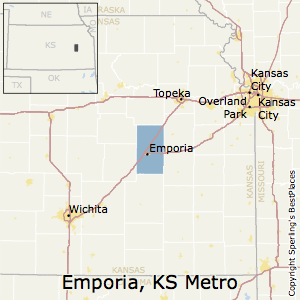 Emporia,Kansas Metro Area Map