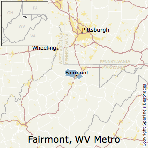 Fairmont,West Virginia Metro Area Map