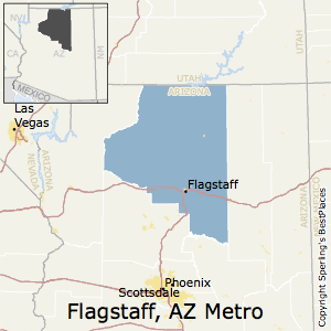 Flagstaff,Arizona Metro Area Map