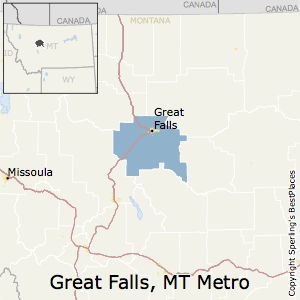 Great_Falls,Montana Metro Area Map