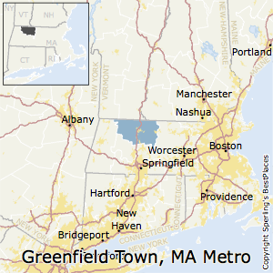Greenfield_Town,Massachusetts Metro Area Map