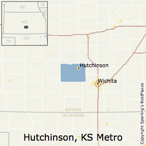 Hutchinson,Kansas Metro Area Map