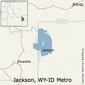 Jackson,Wyoming Metro Area Map