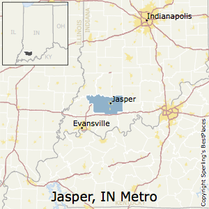 Jasper,Indiana Metro Area Map
