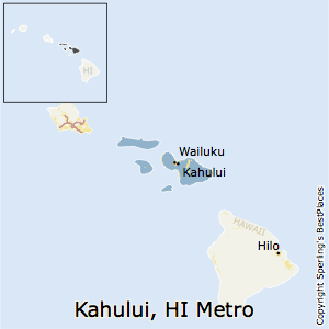 Kahului-Wailuku-Lahaina,Hawaii Metro Area Map