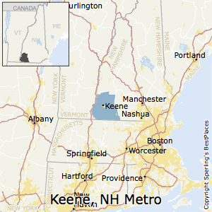 Keene,New Hampshire Metro Area Map
