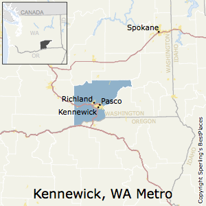 Kennewick-Richland,Washington Metro Area Map