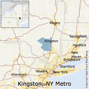 Kingston,New York Metro Area Map