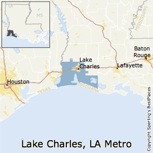 Lake_Charles,Louisiana Metro Area Map