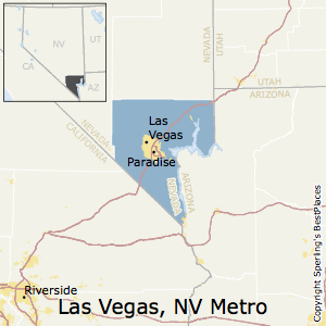 Las_Vegas-Henderson-Paradise,Nevada Metro Area Map