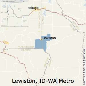 Lewiston,Idaho Metro Area Map