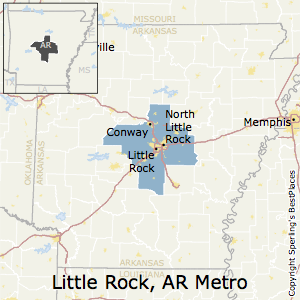 Little_Rock-North_Little_Rock-Conway,Arkansas Metro Area Map