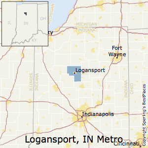 Logansport,Indiana Metro Area Map