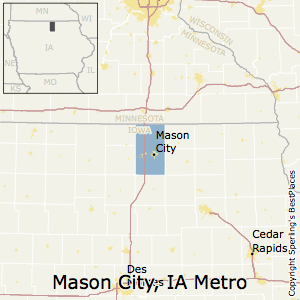 Mason_City,Iowa Metro Area Map