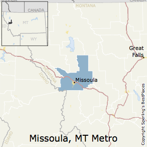 Missoula,Montana Metro Area Map