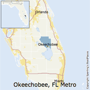 Okeechobee,Florida Metro Area Map
