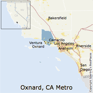 Oxnard-Thousand_Oaks-Ventura,California Metro Area Map