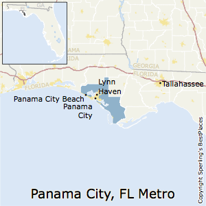 Panama_City,Florida Metro Area Map
