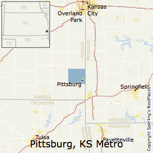 Pittsburg,Kansas Metro Area Map