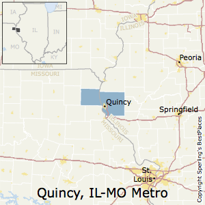 Quincy,Illinois Metro Area Map