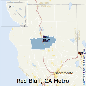 Red_Bluff,California Metro Area Map