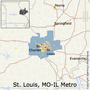 St._Louis,Missouri Metro Area Map