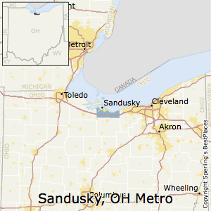 Sandusky,Ohio Metro Area Map