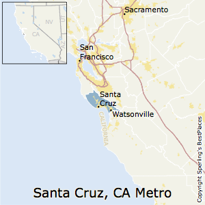 Santa_Cruz-Watsonville,California Metro Area Map
