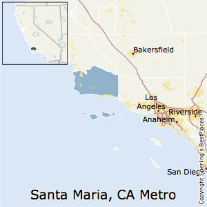 Santa_Maria-Santa_Barbara,California Metro Area Map