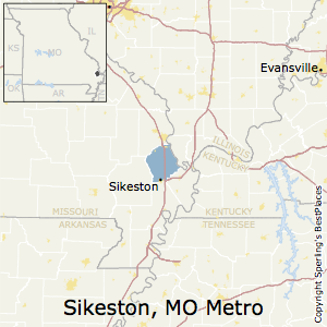 how far is sikeston missouri from my location