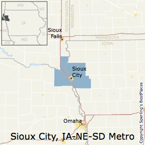 Sioux_City,Iowa Metro Area Map
