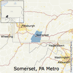 Somerset,Pennsylvania Metro Area Map