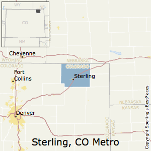 Sterling,Colorado Metro Area Map