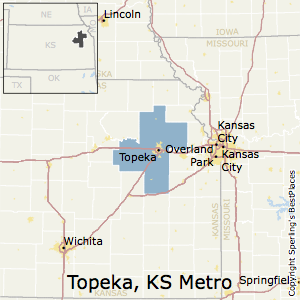 Topeka,Kansas Metro Area Map