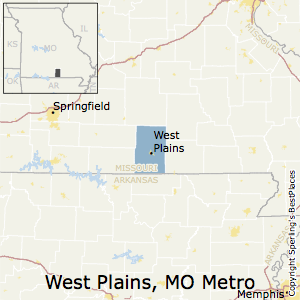 West_Plains,Missouri Metro Area Map