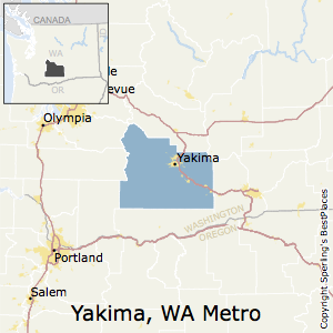 Yakima,Washington Metro Area Map