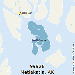 Metlakatla,Alaska County Map