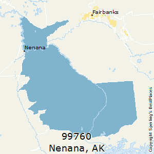 Nenana,Alaska County Map