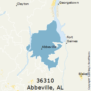 Abbeville,Alabama County Map