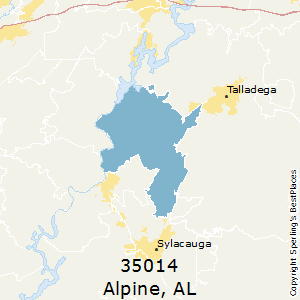 Alpine,Alabama County Map