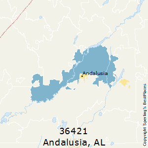 Andalusia,Alabama County Map